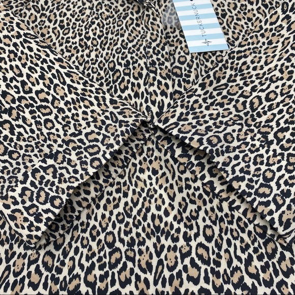 Tuckernuck new Leopard Megan taffeta dress size small - Picture 6 of 11